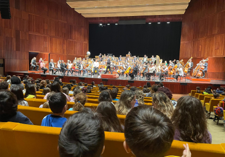 Alunos assistem a concerto Quebra-Nozes